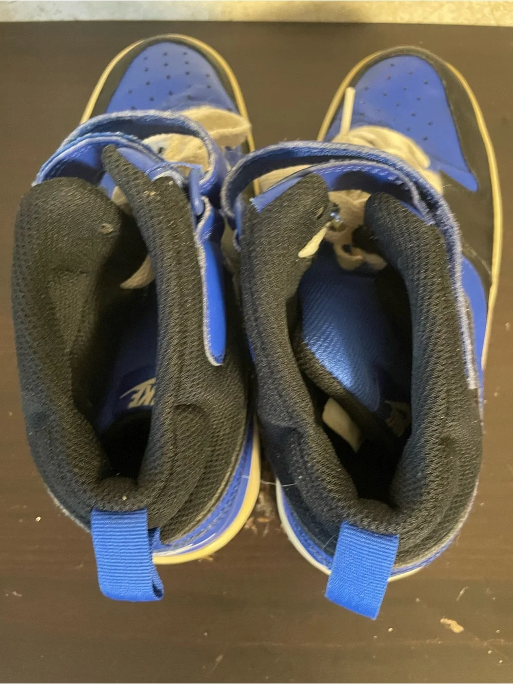Nike Kids Court Borough Mid 2 GS High Top Sneakers Royal Blue & Black